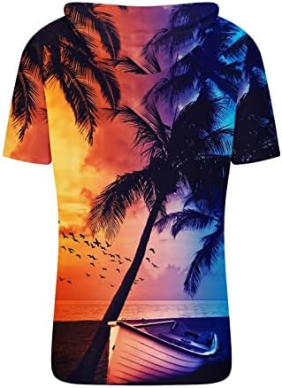 חולצות קיץ לגברים בהוואי חולצת טש חולצה טרופית חוליה חופשה טי טיי מזדמן שרוול קצר חולצה מצוידת חולצה