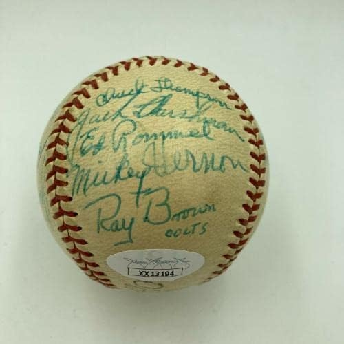 רוקי מרציאנו 1960 צמרות בספורט בייסבול חתום בייסבול JSA COA - אגרוף חתימה פריטים שונים