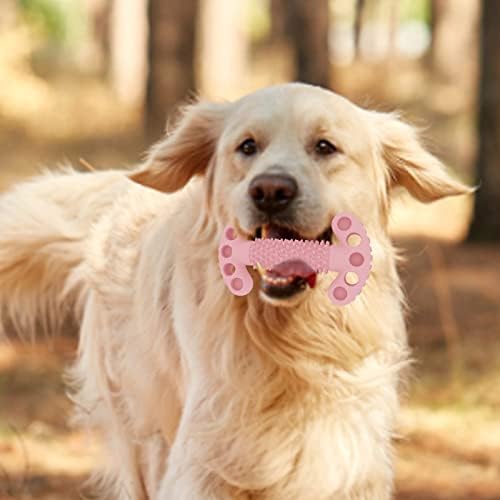 מברשת שיניים של Giligege כלב עמיד לעיסה צעצוע מקל שיני גומי רכות ניקוי נקודת עיסוי משחת שיניים מחמד מברשת
