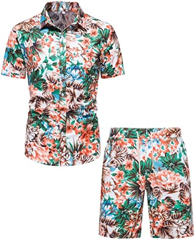 מגברים סטים קצרים תלבושות חולצות הוואי
