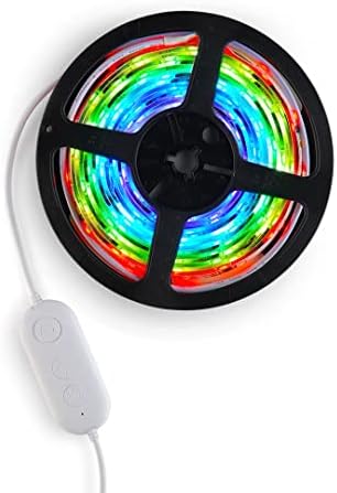 Blisslights Blissglow LED רצועת נורות לחדר, בקרת אפליקציות Bluetooth, 16 מיליון צבעים, התאמה אישית מפולחת ואפקטים