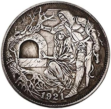 1921 מטבע הובו אמריקאי גברים ונשים מטבע זיכרון מלאכה מצופה כסף מצופה כסף מטבע אוסף מתנה לקישוט הבית מטבע 1
