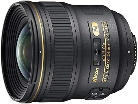 ניקון 24 ממ f/1.4 גרם AF -S ED NIKKOR עדשת - אחריות ארהב - צרור עם מסנן UV של 77 ממ רחב זווית