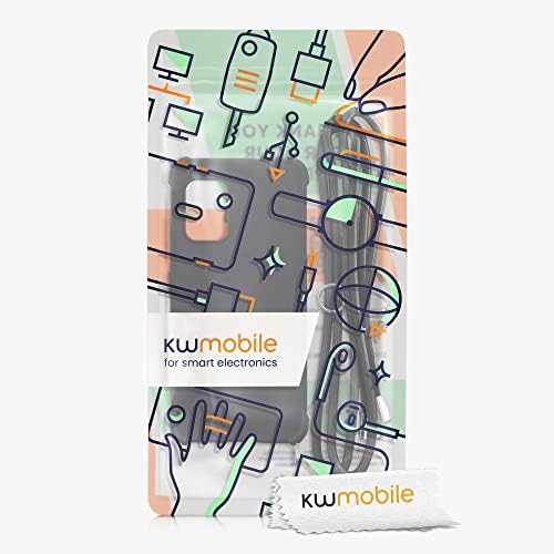 מארז Kwmobile Crossbody התואם ל- Asus Zenfone 8 Case - TPU כיסוי סיליקון עם רצועה - שחור