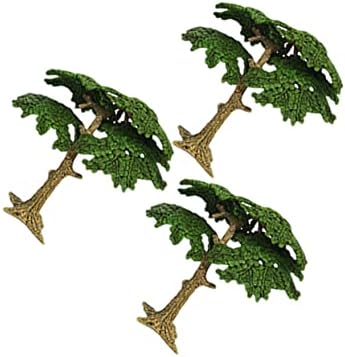 3 מחשב מלאכותי אורן עץ מלאכותי בונסאי קישוט לבית רכבת דגם צמחים מלאכותי דגם עצי צמחים מזויפים עצי