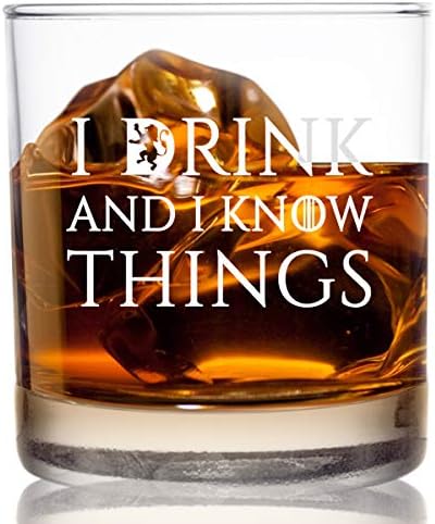אני שותה ואני יודע דברים כוס ויסקי ויסקי זכוכית-11 עוז-מצחיק חידוש סלעים זכוכית-מתנה לאבא, גברים, חברים,