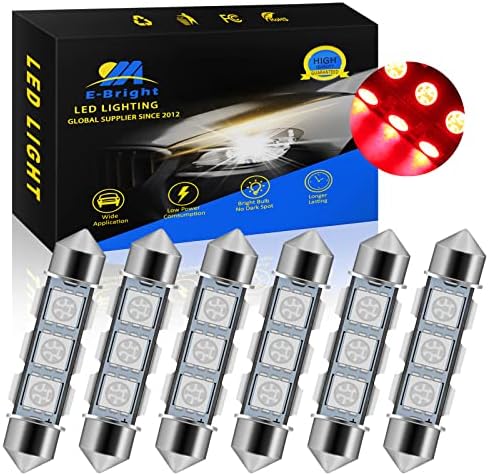 Everbright 6-Pack כחול 44 ממ 578 נורת LED, 569 211-2 212-2 נורת LED נורת LED LED כיפת מפת תא מטען לוחית