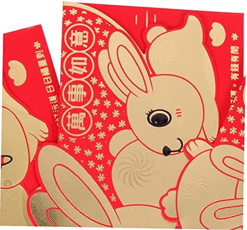 בגד גוף שנה של ארנב מזל מנות חתונה מעטפות סיני אדום מעטפות חתונה דקור 12 יחידות חדש שנה אדום מנות חתונה