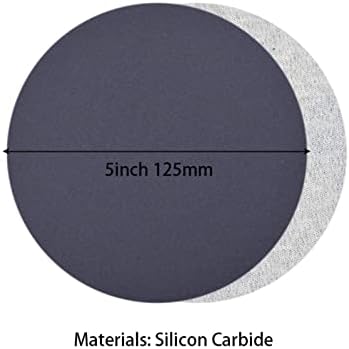 ZSBLXHHJD נייר זכוכית שוחק 5 אינץ '125 ממ דיסק מלטש עגול, 60-10000 דיסק נייר זכוכית רטוב ויבש, נייר זכוכית