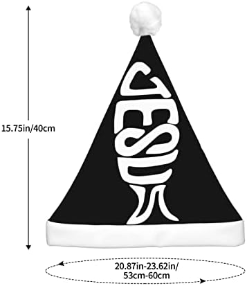 ישו הנוצרי דגי 1 חג המולד כובע איש של נשים של סנטה כובע יוניסקס כובע למסיבת חג המולד כובעים