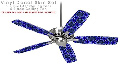 ערכת עור של מאוורר תקרה של דייזי כחול - מתאימה לרוב המאווררים של 42 אינץ '