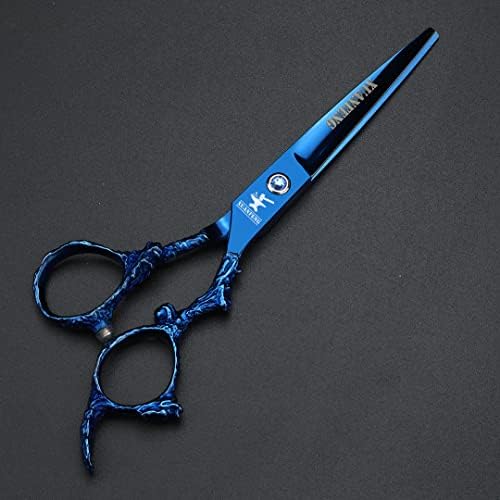 מספריים שיער דרקון כחול 6 אינץ '9CR18 פלדה מתאימה לחיתוך שיער משפחתי, מספריים חיתוך ומקצוענים מספריים