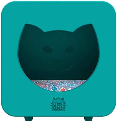 קיטי קאסאס חדש! סדרת דורו חתול בית, בילוי קוביית עם תליית צעצועים, אפור חום