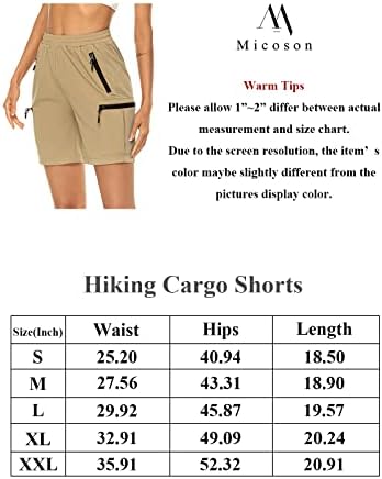 מיקרוסון נשים מטיילים במכנסיים קצרים מטען מהיר בכושר יבש מכנסי גולף קצרים במותניים גבוהות במכנסיים