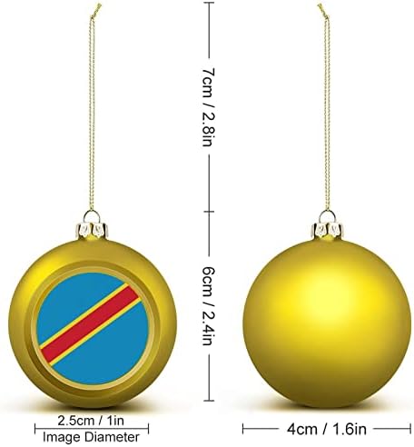 הרפובליקה הדמוקרטית של קונגו כדור חג המולד קישוטים תלויים קישוטי XAMS עץ עץ למסיבת חג