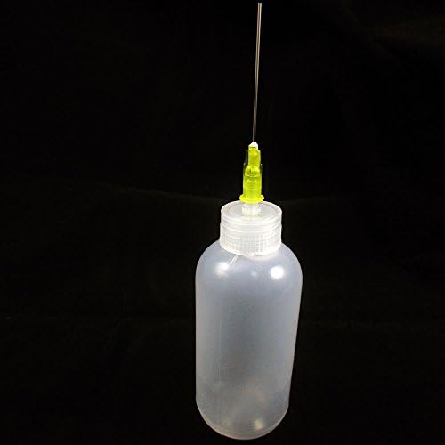 גנרי 6 מחט טיפ בקבוק נוזל שטף מתקן שמן ממס המוליך טפטפת 0.7 עוז, לבן