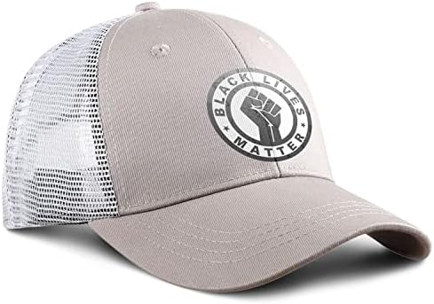 כובעי בייסבול שחורים חיים שחורים לגברים נשים - כובע כדור רשת וינטג 'כובעי סנאפבק מתכווננים