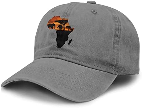 יוניסקס למבוגרים בציר מתכוונן בייסבול כובע ג ' ינס כובע ספארי אפריקאי מפת חדש נהג משאית כובעי שטף