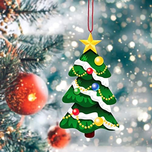 עץ חג המולד קישוט עץ חג המולד תליוני עץ חג המולד תליונים תלויים למסיבת חג המולד לחג המולד קישוט ביתי תלוי זר