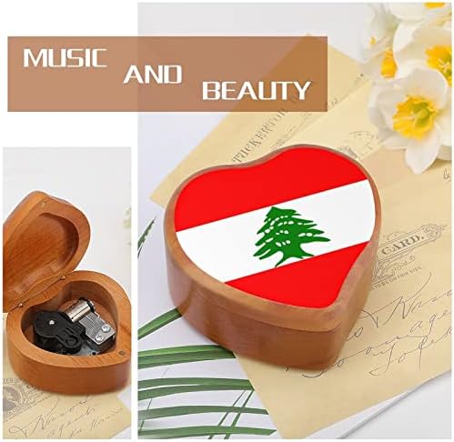 דגל לבנון קופסאות מוסיקה מיוער