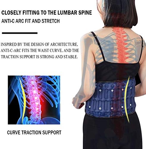 Guangming - Decompreation Back Back להקלה על כאבים, חגורת משיכה אוויר בעמוד השדרה לתמיכה המותנית וכאבי גב