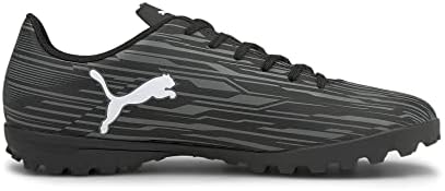 נעלי ספורט אימוני דשא של PUMA Men Rapido III, Castlerock לבן שחור, 8.5