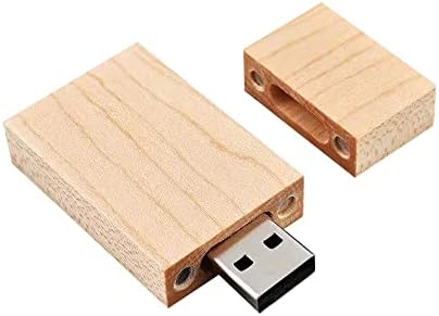10 חבילה מקל אחסון כונן הבזק של USB, מקל זיכרון דיסק USB מעץ