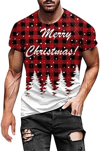 גברים סתיו חורף חורף שרוול קצר קז'ן חג המולד 3D מודפס חולצות טופנה אופנה חולצה עליונה שרוול ארוך גברים קלים