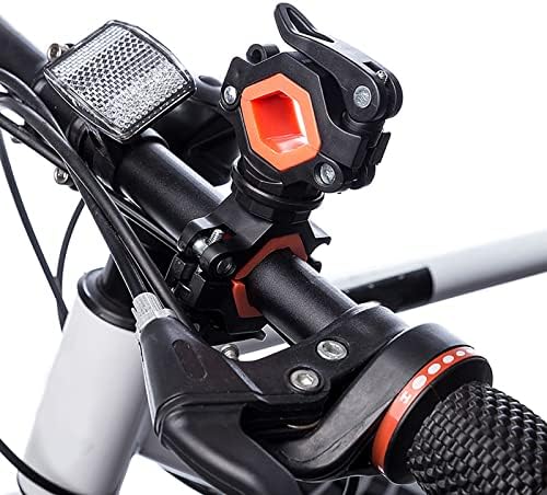 אופניים אדונפשייים אור נרחב פולט דיודה מחזיק הרכבה אור 360 מעלות שחור שחור