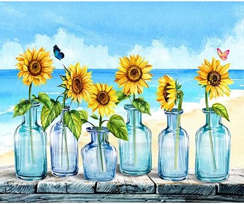 DIY 5D יהלום ציור ציור ערכות פרחים צהובים פרפר מלאכת אמנות יהלומים לילדים מבוגרים, ציור מקדח עגול