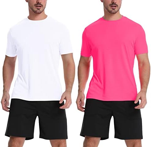 חולצות אתלטיות של זנג'ו לגברים, אימון מהיר של אימון יבש, חולצות שרוול קצר משקל קל משקל חדר כושר חולצה