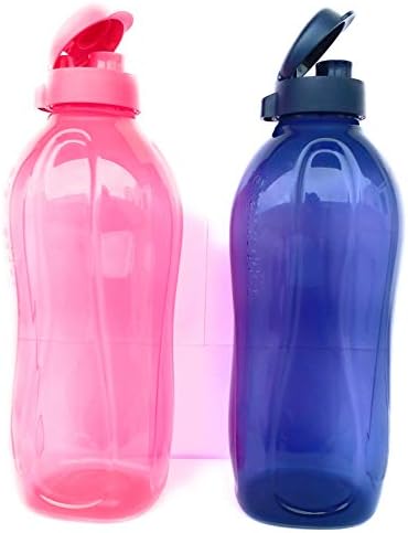נקססה טאפרוור 2 ליטר מים בקבוקי פלסטיק פליפטופ, סט של 2