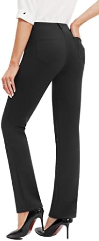 יוגה 29 ''/31 '' מכנסי שמלת נשים מכנסי עבודה נמתחים מכנסיים לנשים מזדמנים בעסקים בעלי מותניים