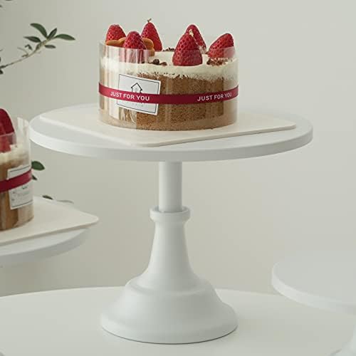 עמדות עוגות בעלות 3 קבוצות, צלחת קינוח לבנה דוכני עוגות למקלחת לתינוק לחתונה לחתונה לחתונה.