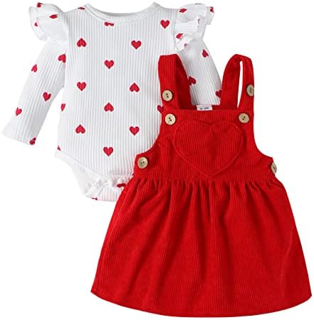 בגדי תינוקות בן יומו נולדו רומפר רומפר לתינוקות פרחוניות שרוול ארוך לב חצאית חצאית בנות תינוקות