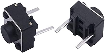Bholsa 100 pcs 6x6x5mm 2 pin לוח PCB מתג לחיצה על טקט מישוש