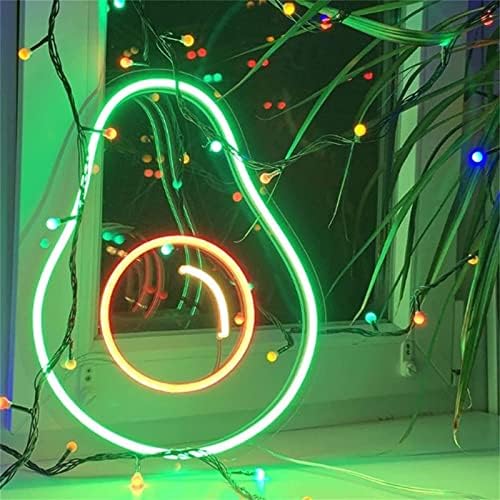 DVTEL ירוק אבוקדו ניאון שלט LED דוגמנות אור אור אותיות זוהרות שלט לוח אקרילי ניאון אור דקורטיבי, H 50 סמ מסעדה