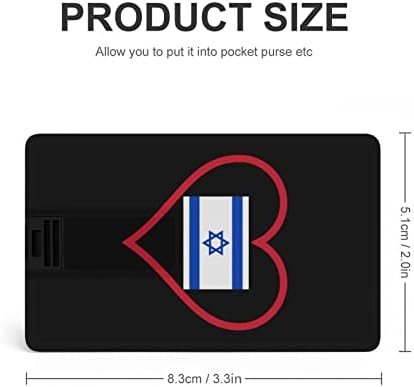 אני אוהב את ישראל כרטיס אשראי אדום, USB פלאש נוהג מזיכרון מותאם אישית מתנות תאגידיות מפתח ומתנות לקידום