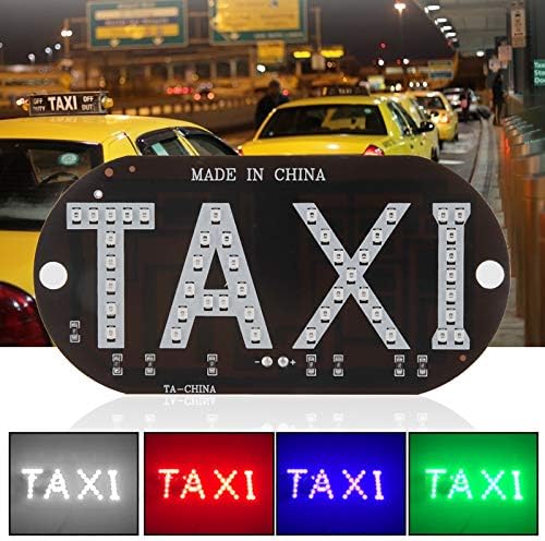 מונית הובילה מונית, נורית חיווי מונית, 12 וולט מונית שמשה קדמית מנורת חיווי מונית סימן שמשה קדמית