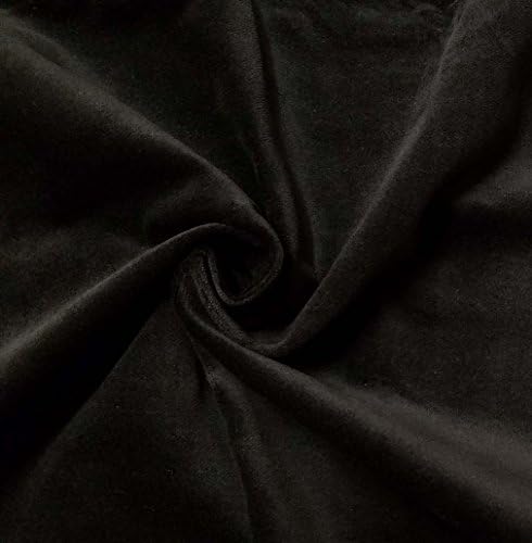 איכות שחור כותנה קטיפה קטיפה בד עבור ריפוד / וילונות/מלאכת יד / תלבושות כבד 16 עוז משקל עבה