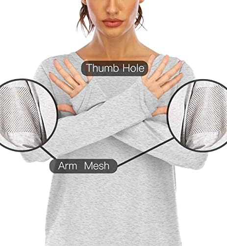 חולצות אימון שרוול ארוך של אמצעי לנשים