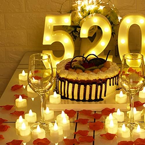 יארדווה שולחן חתונה תפאורה 1 סט נרות LED עם עלי כותרת של ורדים מלאכותיים חתונה נרות נרות לב נרות לב