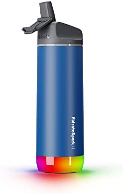 Hidrate Spark Pro בקבוק מים חכמים - עוקב אחר צריכת מים וזוהר כדי להזכיר לך להישאר לחות - מכסה
