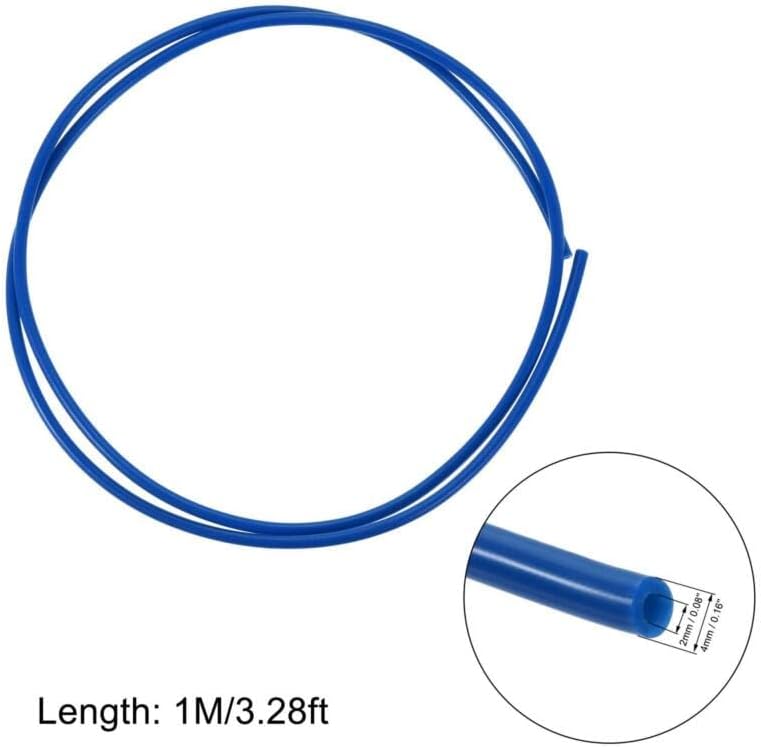חלקי כלי Eviki PTFE צינורות למדפסת תלת מימד 1.75 ממ נימה 3.28ft כחול כהה עם חותך/התאמה
