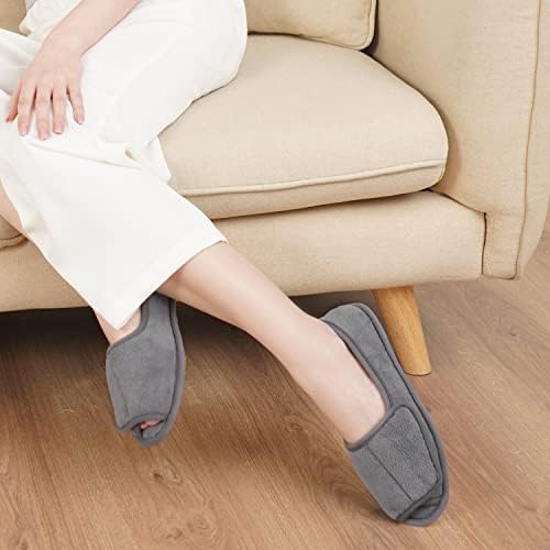 נעלי בית סוכרתיות לנשים לנשים בקצף דלקת מפרקים בצורת בוהן פתוחה כף רגל נפוחה בית נעלי בית חדר שינה נעליים