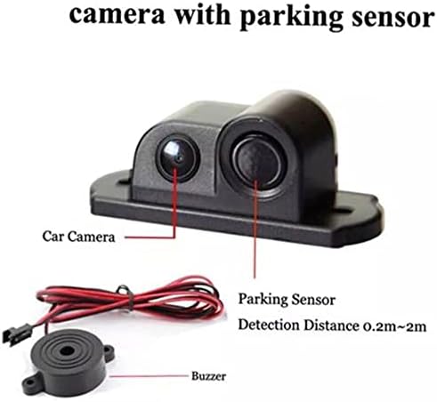 2in1 חניה לרכב הפוך חיישן רדאר ראייה אחורית מצלמת ראיית לילה גיבוי