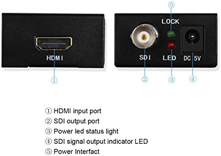 Wiistar HDMI לממיר SDI HDMI ל- SDI Audio Video Sudapter Support