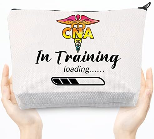 CMNIM מוסמך עוזר סיעוד מתנות CNA שקית איפור CNA בהכשרה של רוכסן לכיס רוכסן ל- CNA מתנות ליום הולדת לסטודנטים