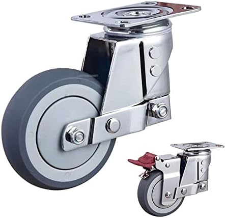 גלגל דעיכה שקטה של ​​Gruni עם גלגל אנטי-סיסמי של גלגל קפיץ, לציוד כבד, שער, גלגלים תעשייתיים 1 יחידות
