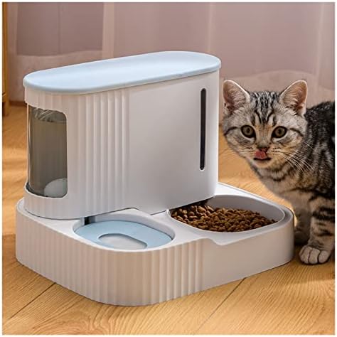 3 ליטר לחיות מחמד חתול אוטומטי מזין כלב אוטומטי מזון מים האכלה כפולה קערת חתול שתיית מתקן בטיחות